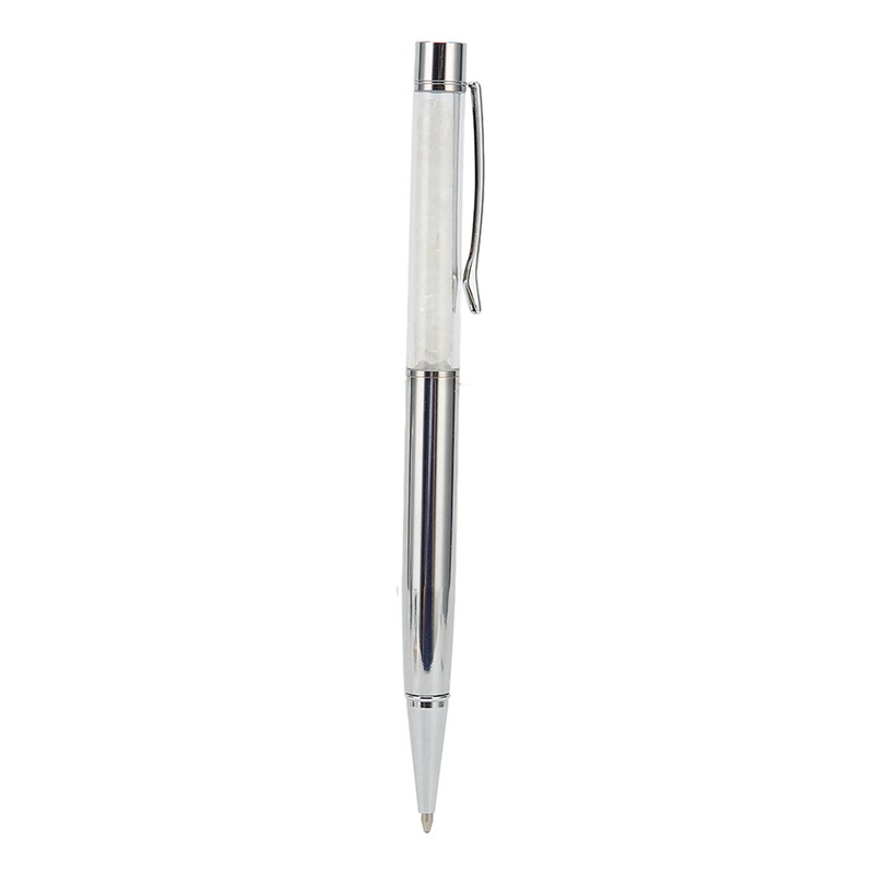 6Pcs Ball Point Pen Crystal Stone Replaceable Refill Elegant Multi