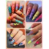 48 Colors Nail Art Pens Set 3D Acrylic Paint Nail