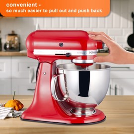 Metal Mixer Slider Mat for KitchenAid Stand Mixer - Appliance Sliding Tray Countertop Mixer Mover Slide Board Mats Pad Compatible with Kitchen Aid 4.5-5 Qt Tilt-Head Stand Mixer Artisan Classic