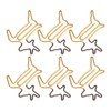 100pcs Shaped Paper Clips Deer Shape Metal Portable Office Clips