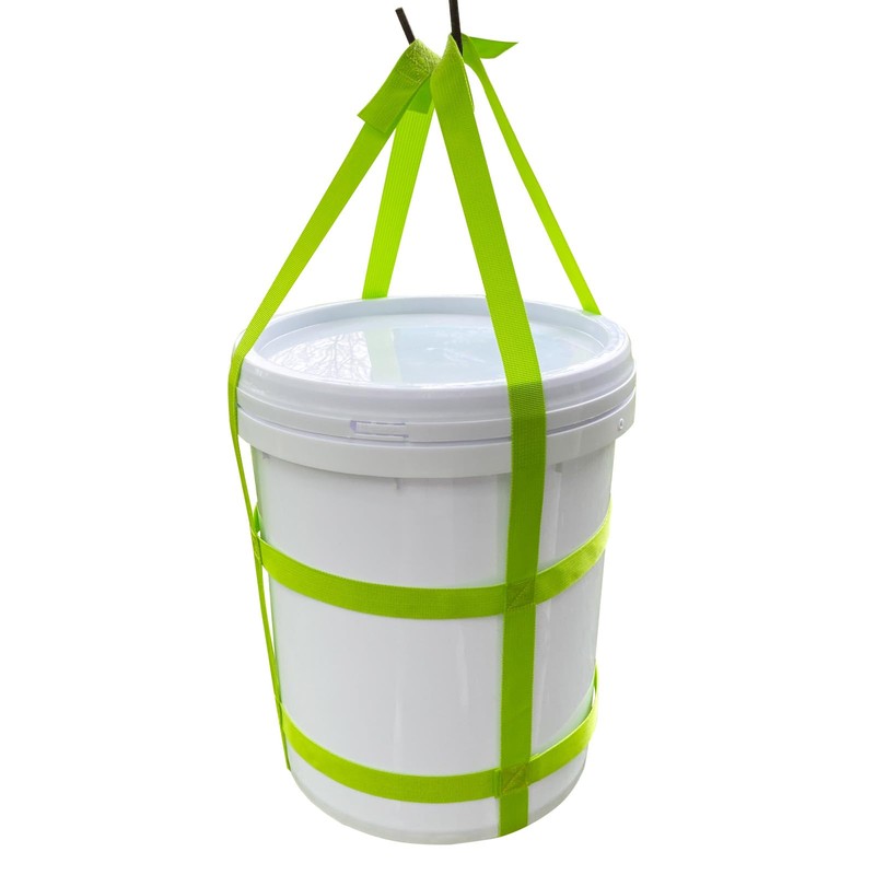 Bucket Sling Lifting for 5 Gallon Bucket Green，Multifunctional Handling Sling，Webbing