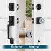 Calzibeno Black Front Door Handle and Deadbolt Set, Front Door