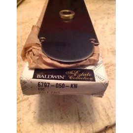 Baldwin New Baldwin Hardware 6797 - 050 - KN ESC Half Pair of Escutcheon Door Plate