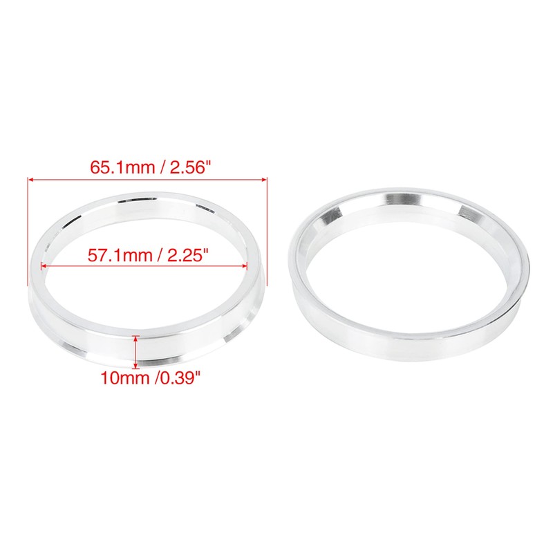 X AUTOHAUX 4 pieces alloy wheel centring rings for universal