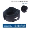 DUKAP Memory Foam Travel Pillow with 360 Degree Head and
