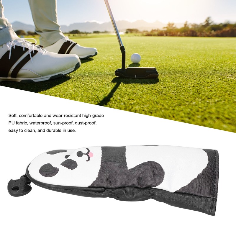 PU Leather Golf Wood Head Covers Waterproof Cartoon Cute Thicken