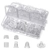 550 Pcs 6 Styles Clear Earring Backs, Earring Backs for
