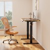 CROWNFURN Electric Standing Desk Frame, Height Adjustable Table Legs with