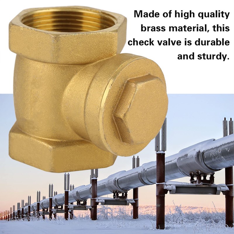 DN32 1-1/4 Inch Female Thread Brass Check Valve, 232PSI Disposable