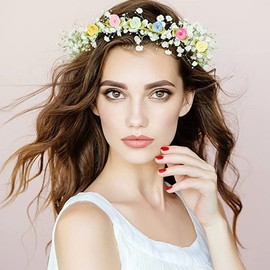 Pack of 100 Roses 1.5 cm Small Artificial Flowers Rose Heads Satin Roses Patches Flowers Appliques for Crafts Patches Decorative Roses Mini Fabric Roses DIY Accessories Party Home Wedding Decoration