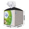 Tissue Holder White Tissue Box Cover, Square Decorative PU Leather
