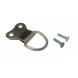Bilderrahmen hängen D-Ring doppelt np Nickel mit Schrauben (20er Pack) ausplattiert