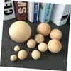 NUOBESTY 10pcs Natural Unfinished Wooden Balls Round Craft Balls for