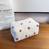ZUNUONUO Handmade Quilted Cotton Makeup Bag for Women - Cute