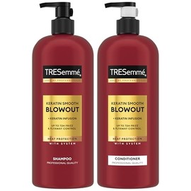 TRESemmé Keratin Smooth Anti-Frizz Set - Tratamiento Capilar Queratina para Rizos Ultra Elegantes, Brillantes, Desenredados, 28 Fl Oz (Juego de 2...  