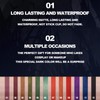 4 Pcs Black Matte Liquid Lipstick Set 24 Hours Long