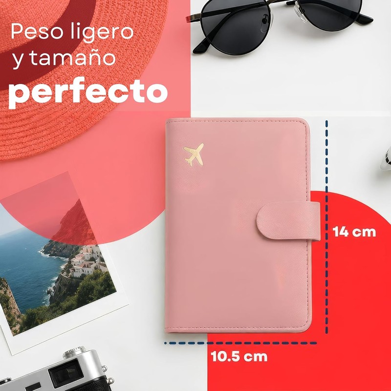 Timotech Porta Pasaporte y Visa con Protección RFID, Funda para