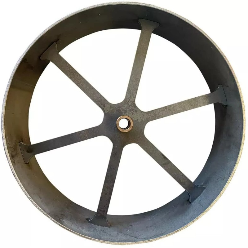 LavaLock Heavy Duty 10" Carriage Style Steel Smoker Wheel for