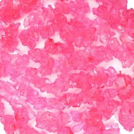 SweetGlob Old Fashioned Rock Candy Crystals on Strings (Pink Cherry, 1 Pound)