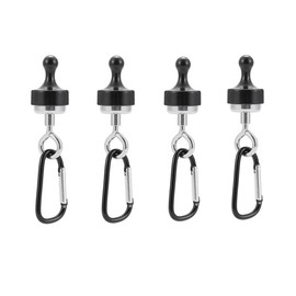 Solobravery Lantern Hooks, Magnetic, For Bathrooms, Hangburgers, Ammatas, Magnetic Hooks, For Camping, Tents, Strong, Carabiner Included, Multi-functional, For LED Lanterns, Camping Hooks (4 Pieces)