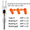 KEAUP 12 Pack X Lighted Nocks Universal Fit for Arrows