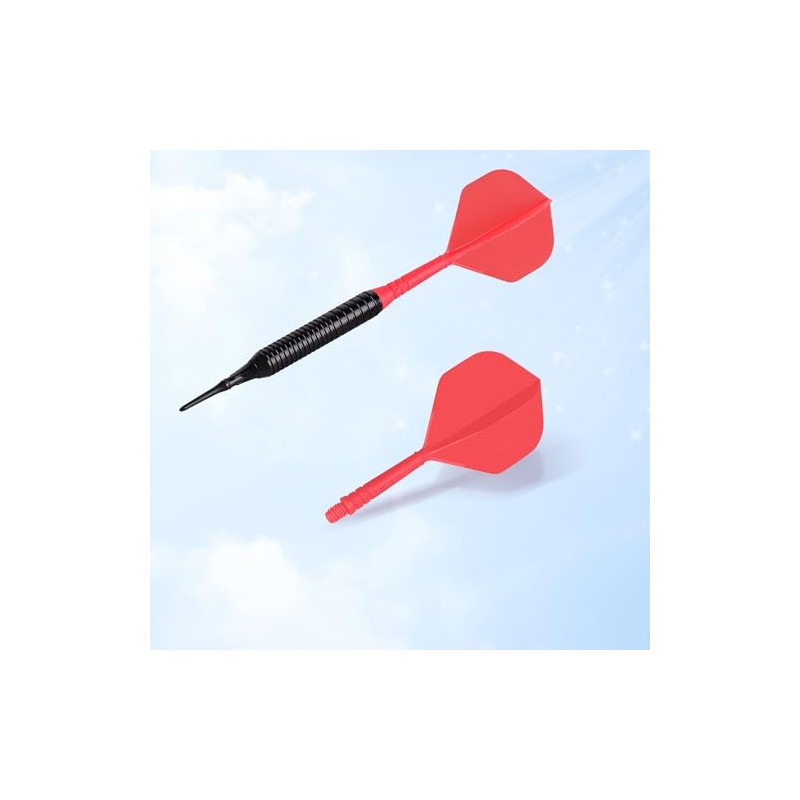 CyeeLife 6pcs Molded Dart Flights and Shafts,one Piece Integrated Accessory