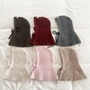 Imported Stylish Button Kids Balaclava Hat & Scarf Combo for Winter lf2344 Free Size/50-54cm Gray 3ea