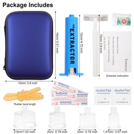 Gvhntk Snake Bite Kit Bee Sting Kit Venom Extractor Suction Pump Emergency Sting Bite Kit First Aid Supplies for Backpacking Camping and Hiking