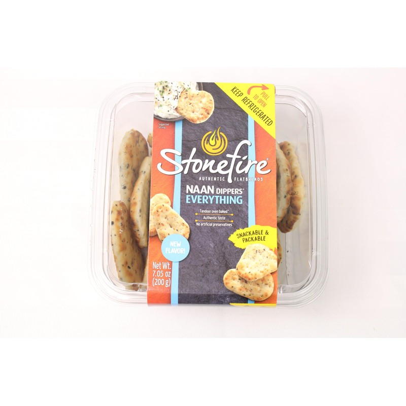 Generic Stonefire Everything Flavored Naan Dippers, 7.05 oz, 12 Pack
