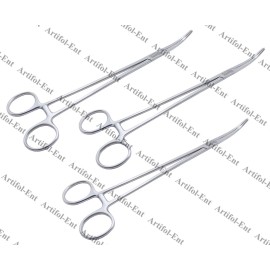 Artifol-Ent 3x Overholt Geissendoerfer Artery Forceps 27 cm Fig. 6 |Curved Clamps #115910173