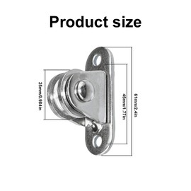 Small Washing Line Pulley Wheel Kit, Detachable Stainless Pulley Block for Clothesline, Hanging Plants, Mobile Sliding Door