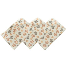 3Pcs Pack Pet Blankets – Ultra-Soft Fleece Blanket with Adorable Paw Print Design for Cats & Kittens, Dogs & Puppies – Available in S, M, L for Ultimate Comfort and Versatile Fit