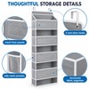 5-Shelf Over-the-Door Hanging Organizer for Bedroom and Bathroom – Anti-Tilt
