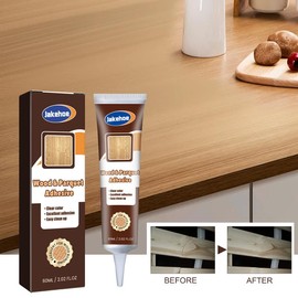 Wood Adhesive Containing Wood Flour, Rosin and Epoxy Resin: Absorbing Impact Force to Reduce Breakage Risk, Suitable for Various Woods in Woodworking - quantity: 1pcs