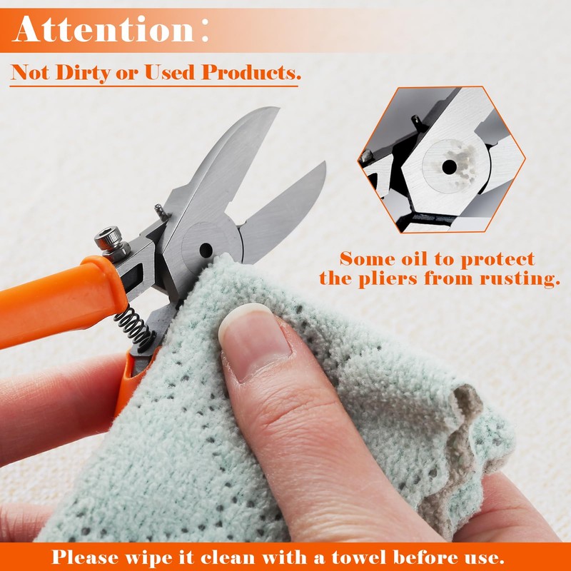 SPEEDWOX Flush Cutter Side Cutting Pliers Angled Wire Cutters for