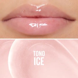 Maybelline Gloss hidratante para labios Lifter Gloss Tono 002 Ice, 5.4ml - Brillo de labios de larga duración, formulado con Ácido Hialurónico, sin sensación pegajosa