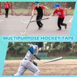 Halloscume 2 Rolls Hockey Baseball Tapes Christian Faith Cross Baseball Grip Bat Tape 15 Yard Lacrosse Softball Bats Sticks Wraps for Soccer Sports Athletic Gift Ice Skate Supplies(White,Cross)