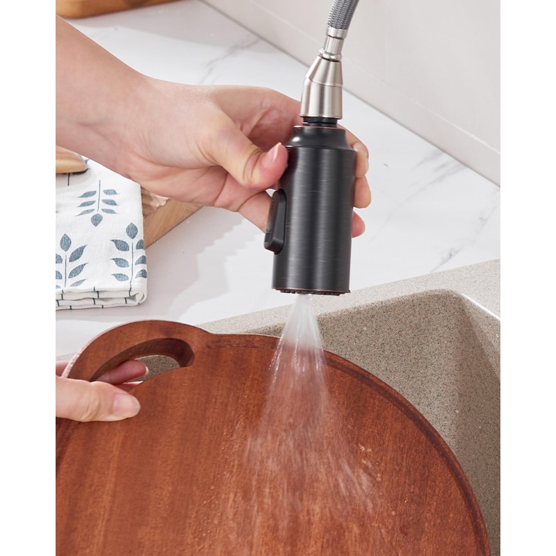 HEISOK Pull Down Spray Head Replacement - Kitchen Sink Faucet