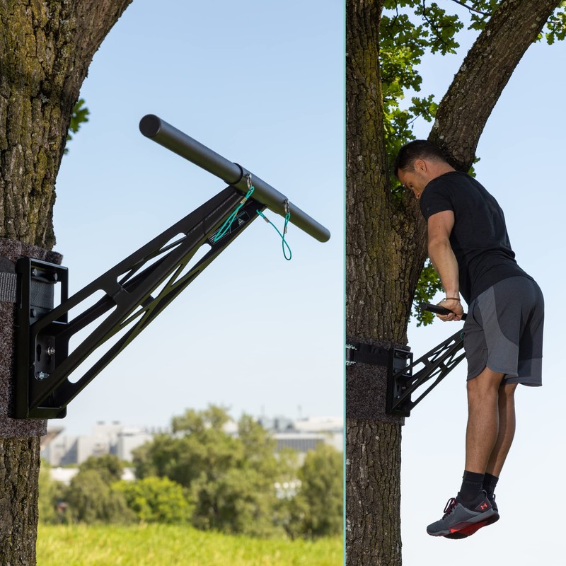 PULLUP & DIP Straight Pull-Up Bar Set as Extension for