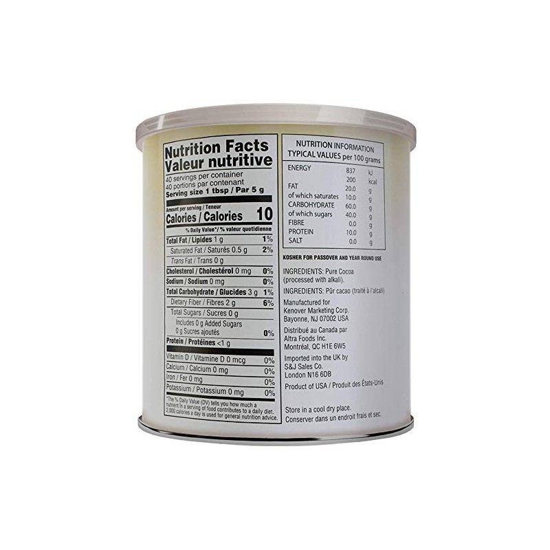 Gefen 100% Pure Premium Dutch Processed Cocoa 7oz (2 Pack),