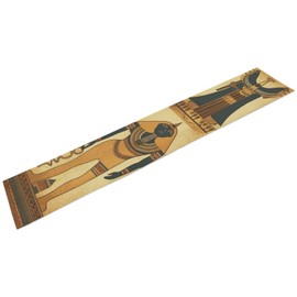 Ancient Egypt Tribe Series Linen Table Runner 72.4 Inches Long Machine Washable Dining Table Runner for Spring Decor Table Runners Dresser Scarves for Party Bohemian Rustic Shower Dining Decor