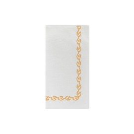 Vietri Papersoft Florentine Yellow Guest Towels Pack/20-7.75" x 4.5" Spunlace Disposable Napkins