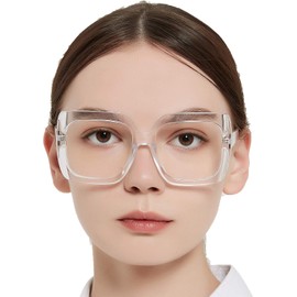 OCCI CHIARI Oversize Reading Glasses 2.75 Women Chunky Readers 275 for Lady Clear Lens (1.0 1.25 1.5 1.75 2.0 2.25 2.5 2.75 3.0 3.5 4.0)