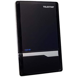 TELESTAR Antenna 7 LTE Active DVB-T2 HD Antenna (DVB-T/DVB-T2 HD/FM/DAB+ Antenna, Full HD, LTE Filter, Amplification up to 35 dB) Black