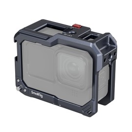 SmallRig Hero12/11/10/9 Black Cage Compatible with Gopro Max Lens Microphone LED Video Light with 2 Cold Shoe Mounts for Video Shooting Camera Mount Assembly 3084C