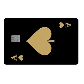 Playing Card Credit Card Sticker | Transport, Debit Card, Credit Card | Cover & Personalization of Bank Cards | Bubble-Free, Slim, Waterproof