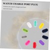 NOLITOY 20pcs Smartwatch Charge Port Plugs Dustproof Watch Dust Plugs