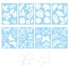 50 Butterfly Leaf Window Stickers, Glass Window Stickers, Anti-Collision Window