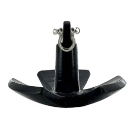 XIALUO Marine River Anchor Kit 20 lb Black PE Coated Kayak Anchor Accessories with 50 ft Rope for Fishing Kayaks, Canoe, Jet Ski, SUP Paddle Board and Small Boats