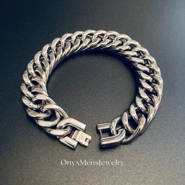 Minimalist Stainless Steel Chain Bracelet for Men • Men's Simple Stylish Metal Bracelet • Chain Bracelet for Men • Easy Simple Bracelet